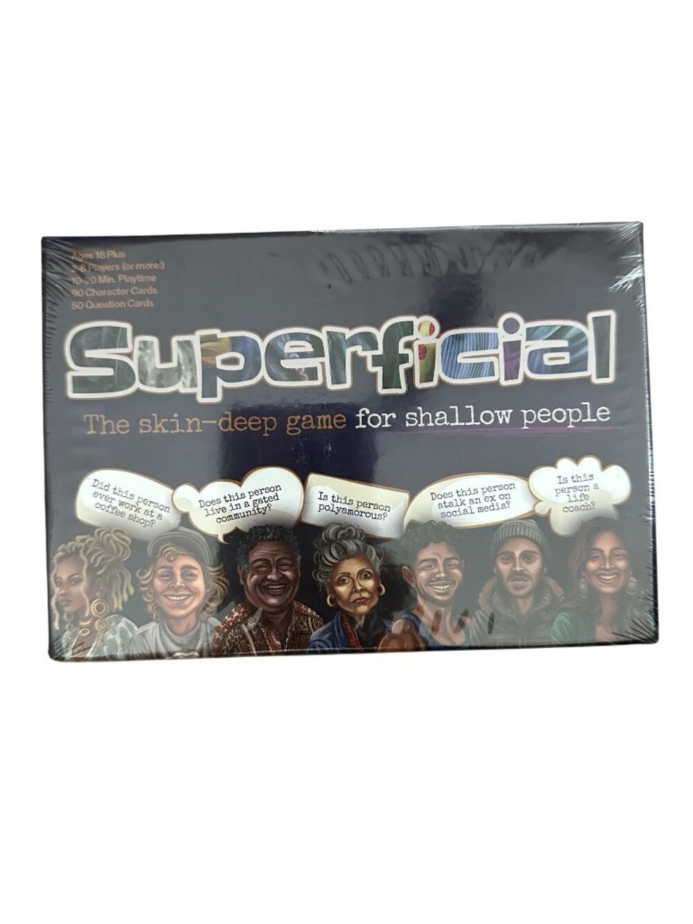 Superficial The Skin-Deep Card Game For Shallow People Ages 18+ 2-8 Players